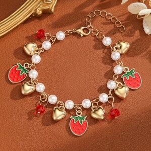 Strawberry Charm Bracelet